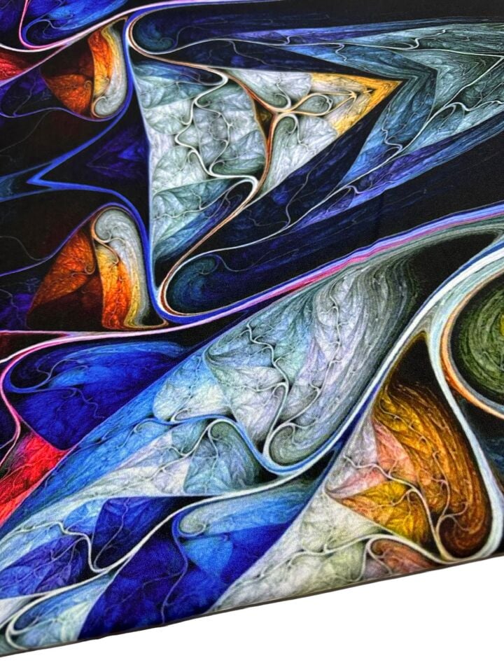 Hipnoz Desen Elbiselik Gömleklik Krep Kumaş