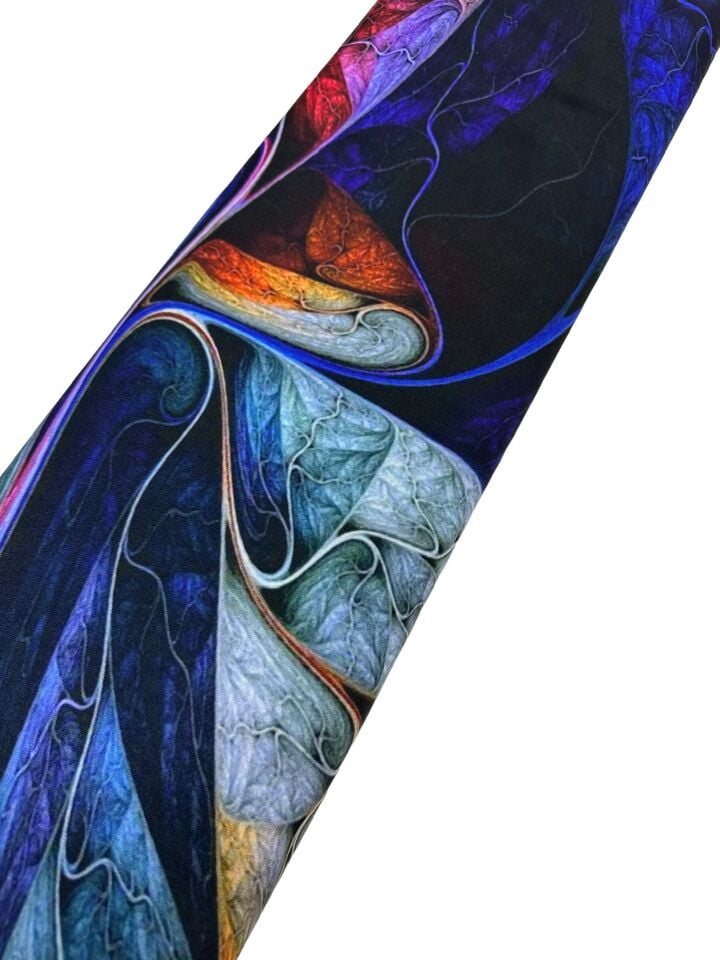 Hipnoz Desen Elbiselik Gömleklik Krep Kumaş