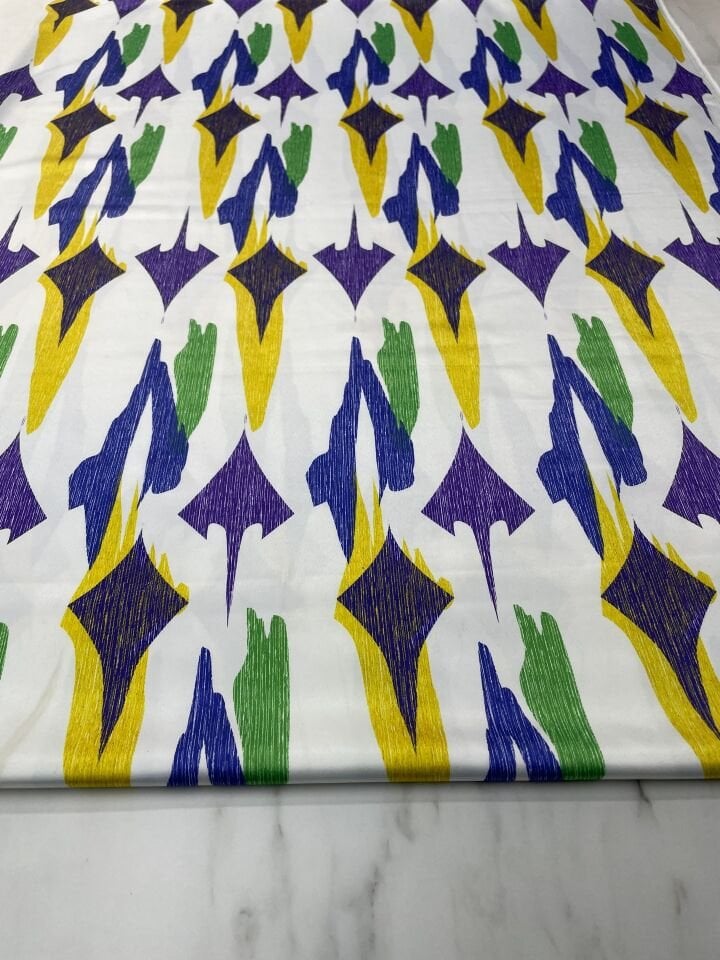 Soyut Desen Elbiselik Gömleklik Tivil Saten Kumaş