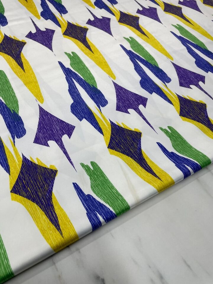 Soyut Desen Elbiselik Gömleklik Tivil Saten Kumaş