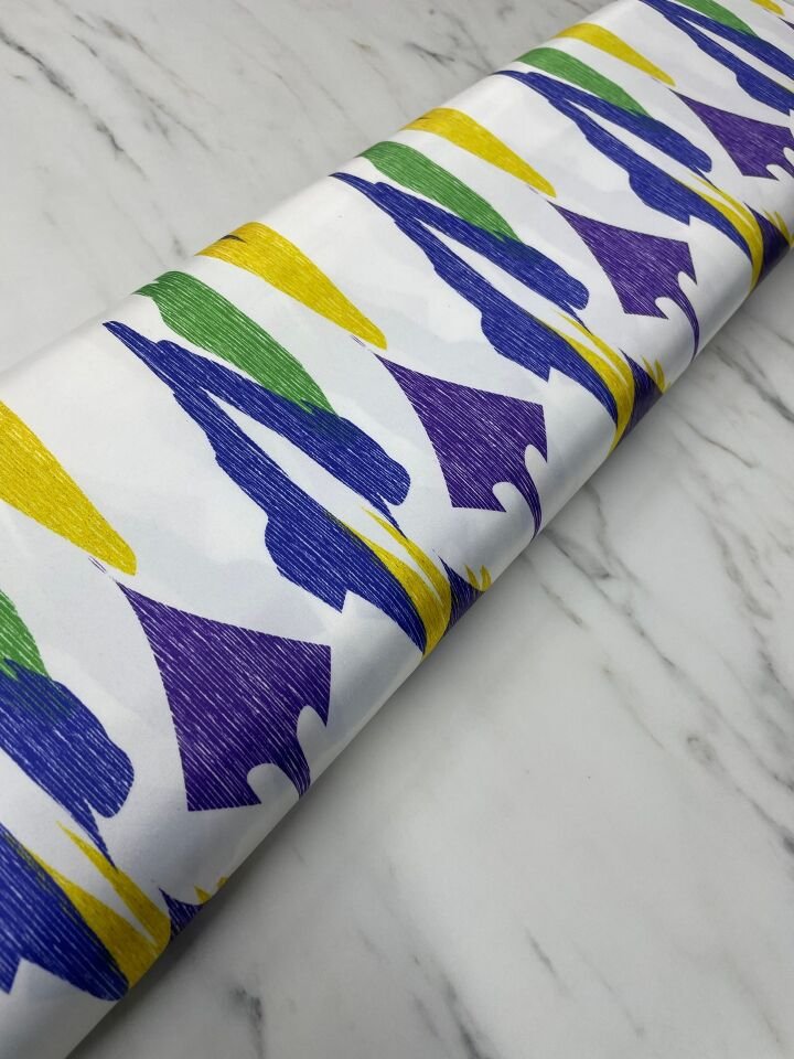 Soyut Desen Elbiselik Gömleklik Tivil Saten Kumaş