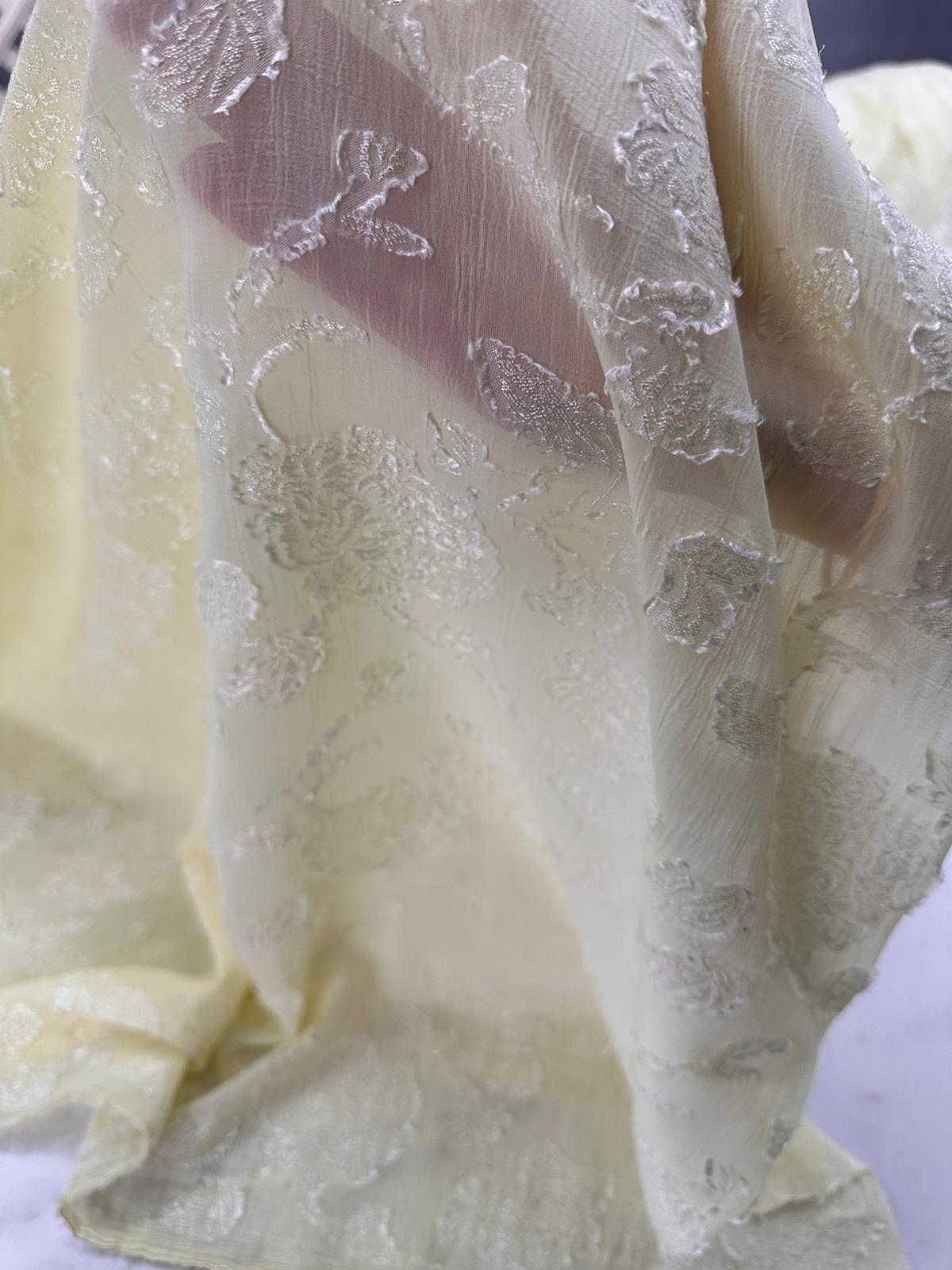 Lazer İşleme Şifon Krep Kumaş Gömlek Elbise Etek