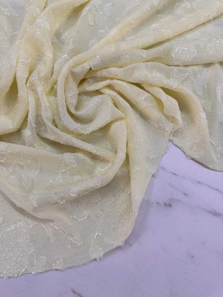 Lazer İşleme Şifon Krep Kumaş Gömlek Elbise Etek