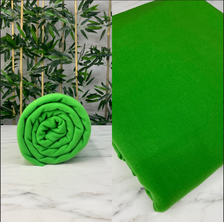 Yeşil Kabanlık Kaşe Kumaş