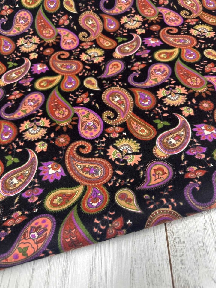 Yüzde Yüz Pamuklu Şal Desen Bazen En 90 cm