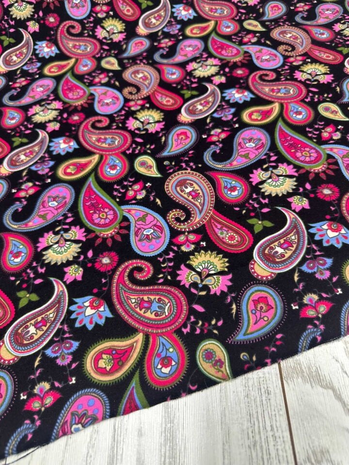 Yüzde Yüz Pamuklu Şal Desen Bazen En 90 cm