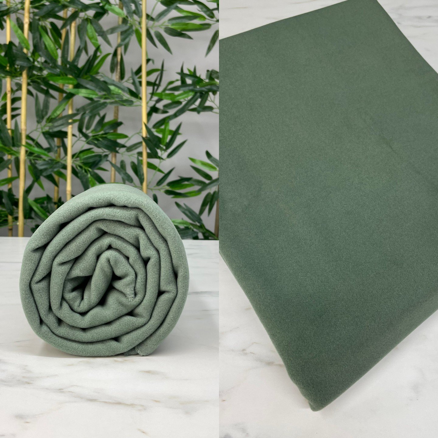 Mint Yeşili  Kabanlık Kaşe Kumaş