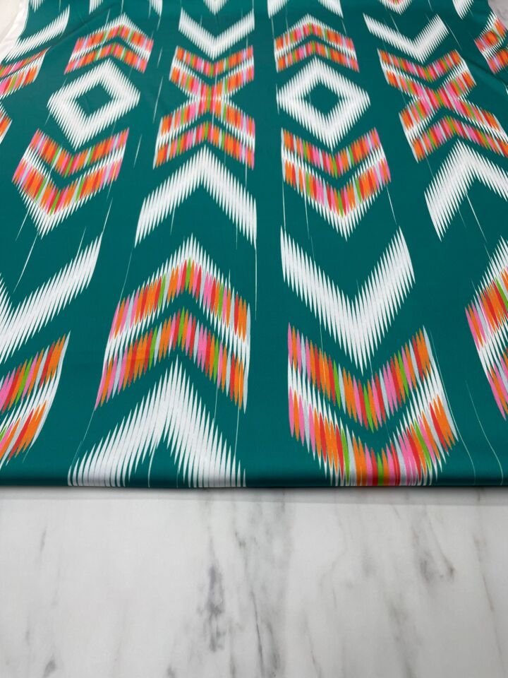 Viskal Desen Elbiselik Gömleklik Tivil Saten Kumaş