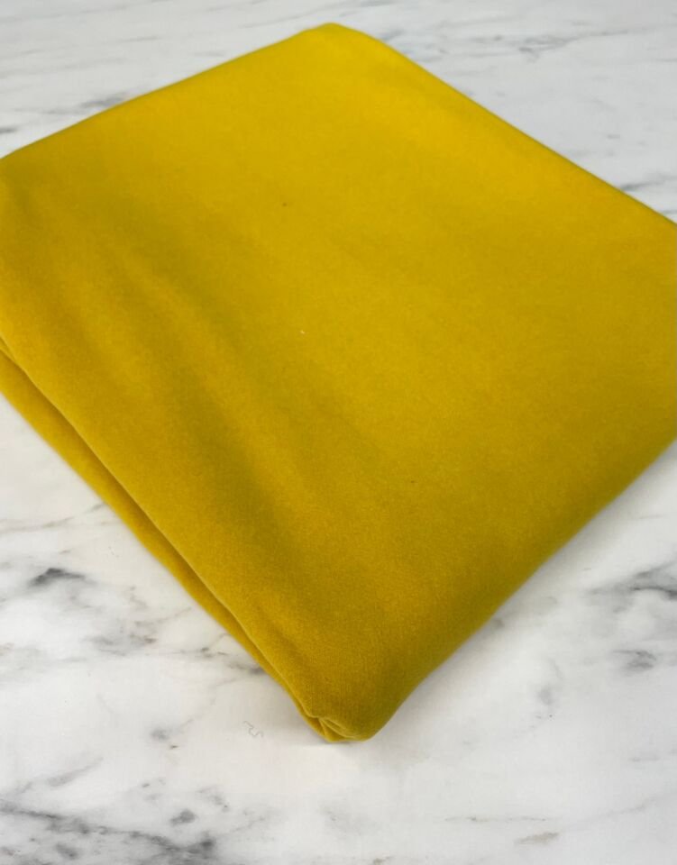 Hardal Sarısı kabanlık Kaşe Kumaş