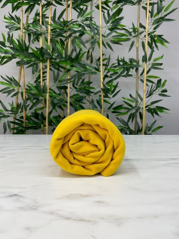 Hardal Sarısı kabanlık Kaşe Kumaş