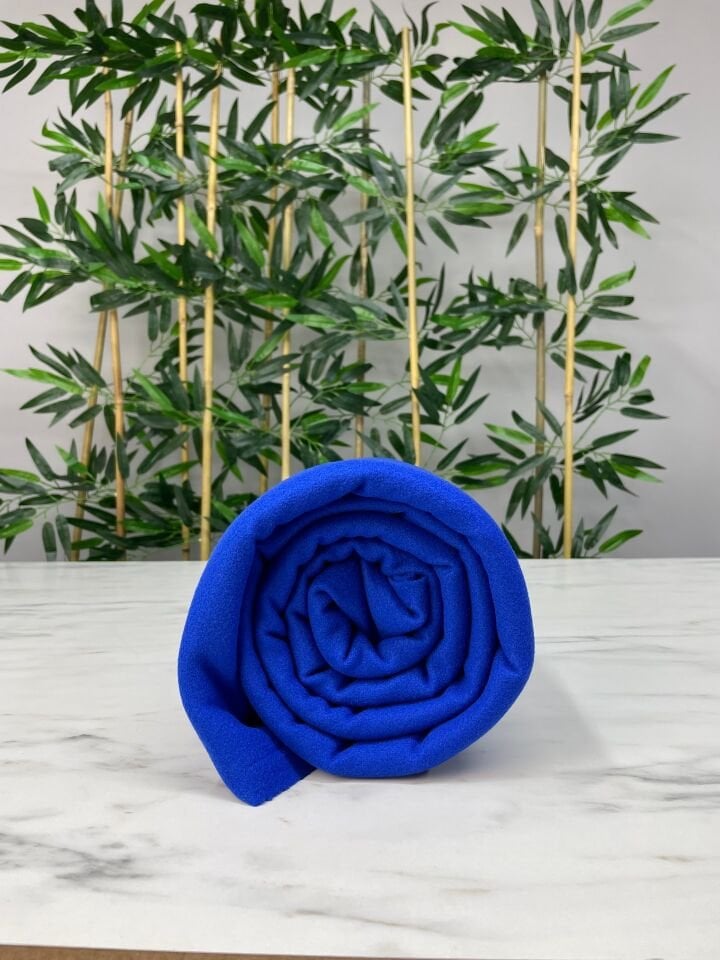 Saks Mavi Kabanlık Kaşe Kumaş