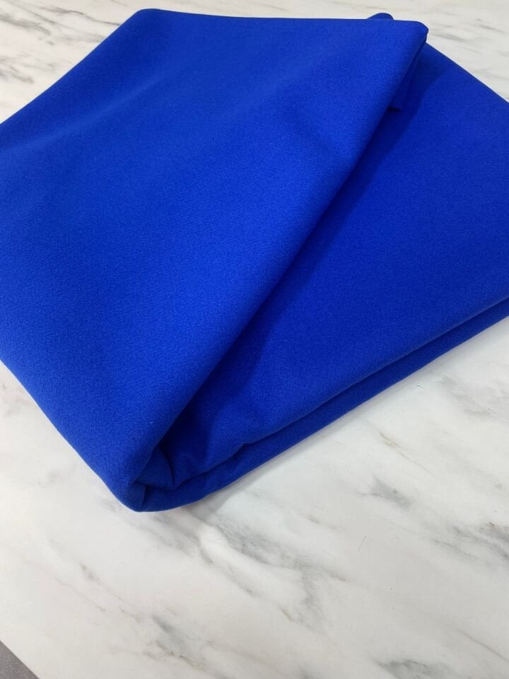 Saks Mavi Kabanlık Kaşe Kumaş