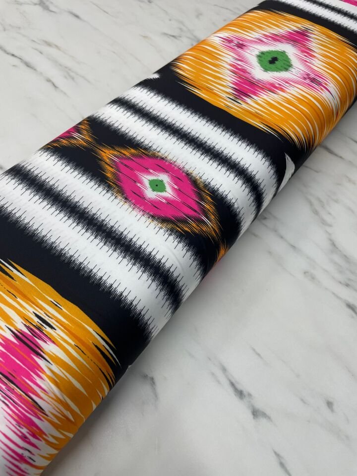 Norza Desen Elbiselik Gömleklik Tivil Saten Kumaş