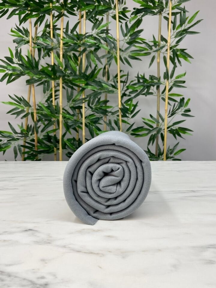 Gri Renk Kabanlık Kaşe Kumaş