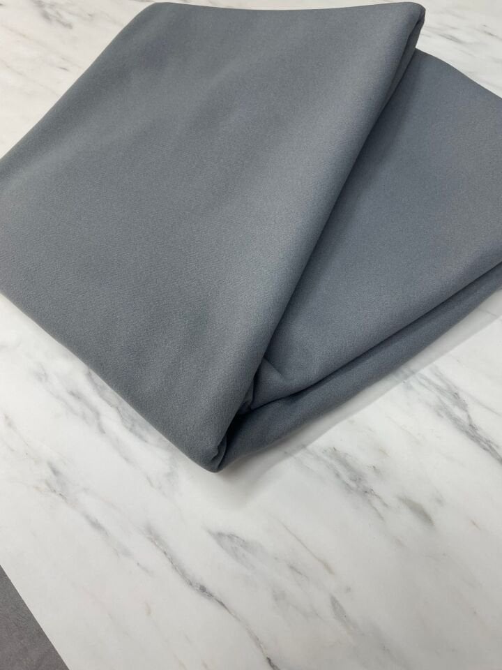 Gri Renk Kabanlık Kaşe Kumaş