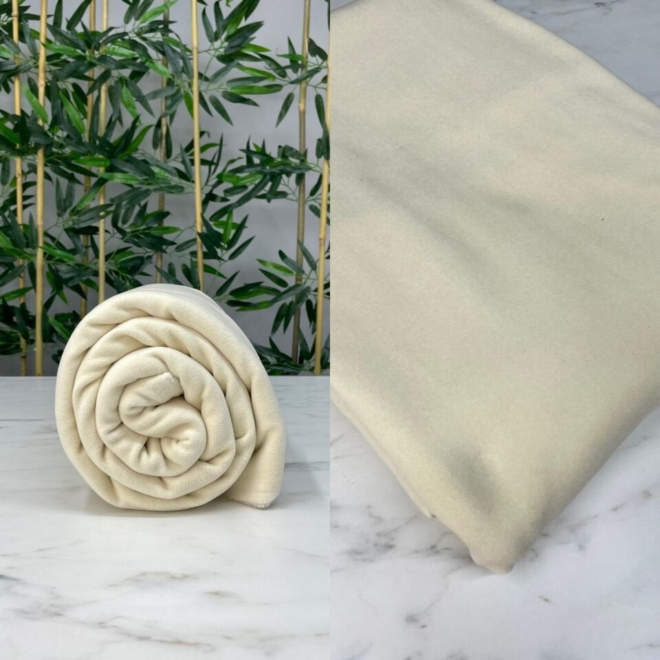 Krem Renk Kabanlık Kaşe Kumaş