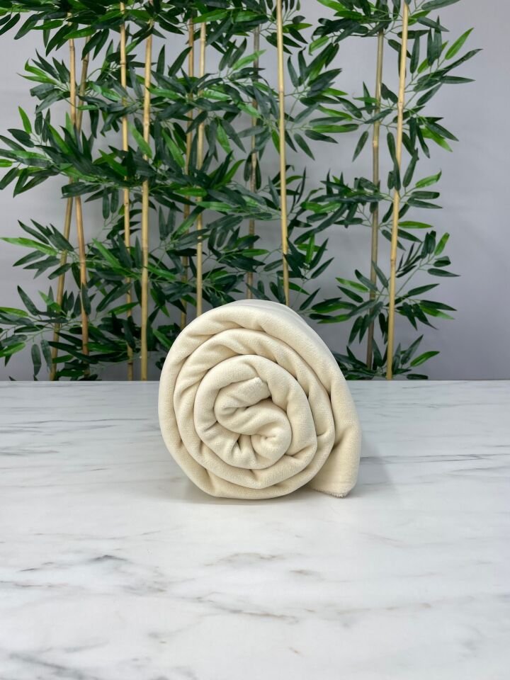 Krem Renk Kabanlık Kaşe Kumaş