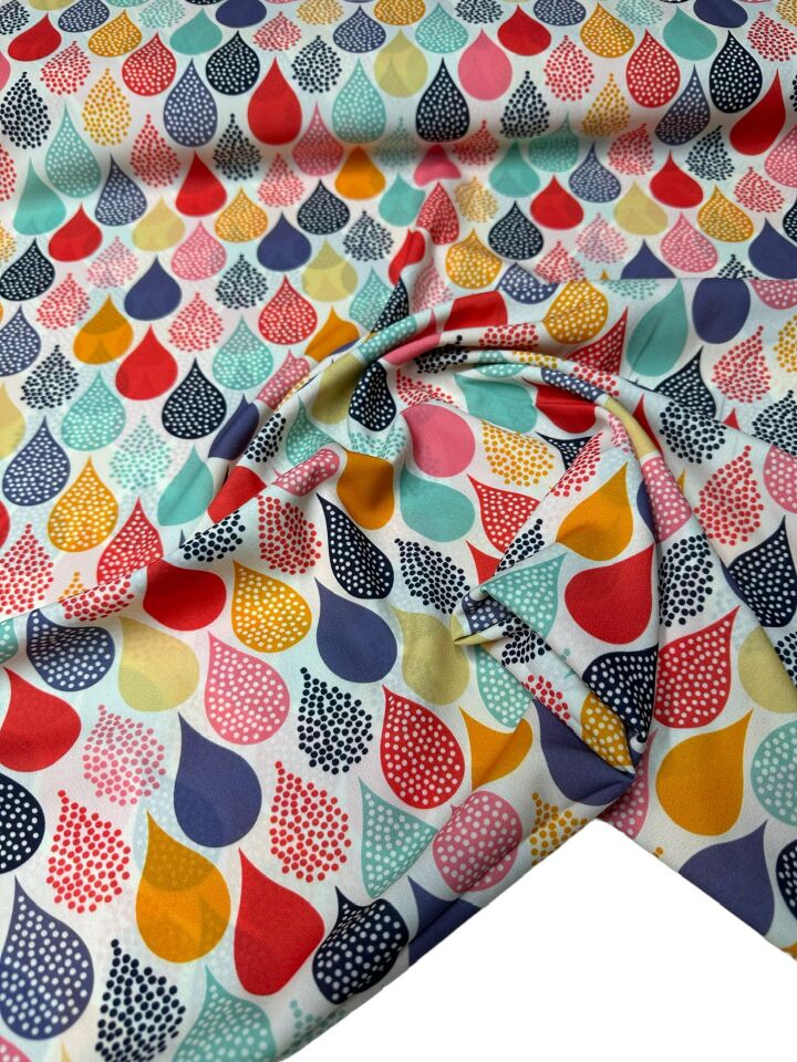 Damla Desen Elbiselik Gömleklik Krep Kumaş