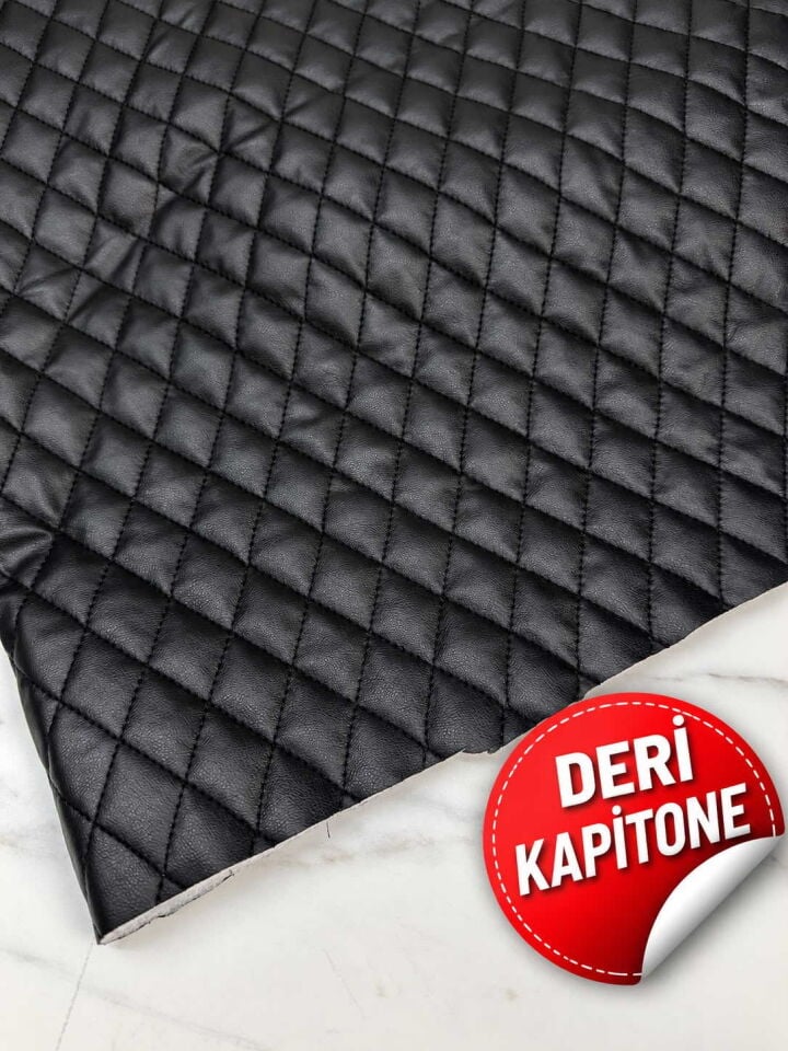 Deri Kapıtone Dikişli Elyaflı