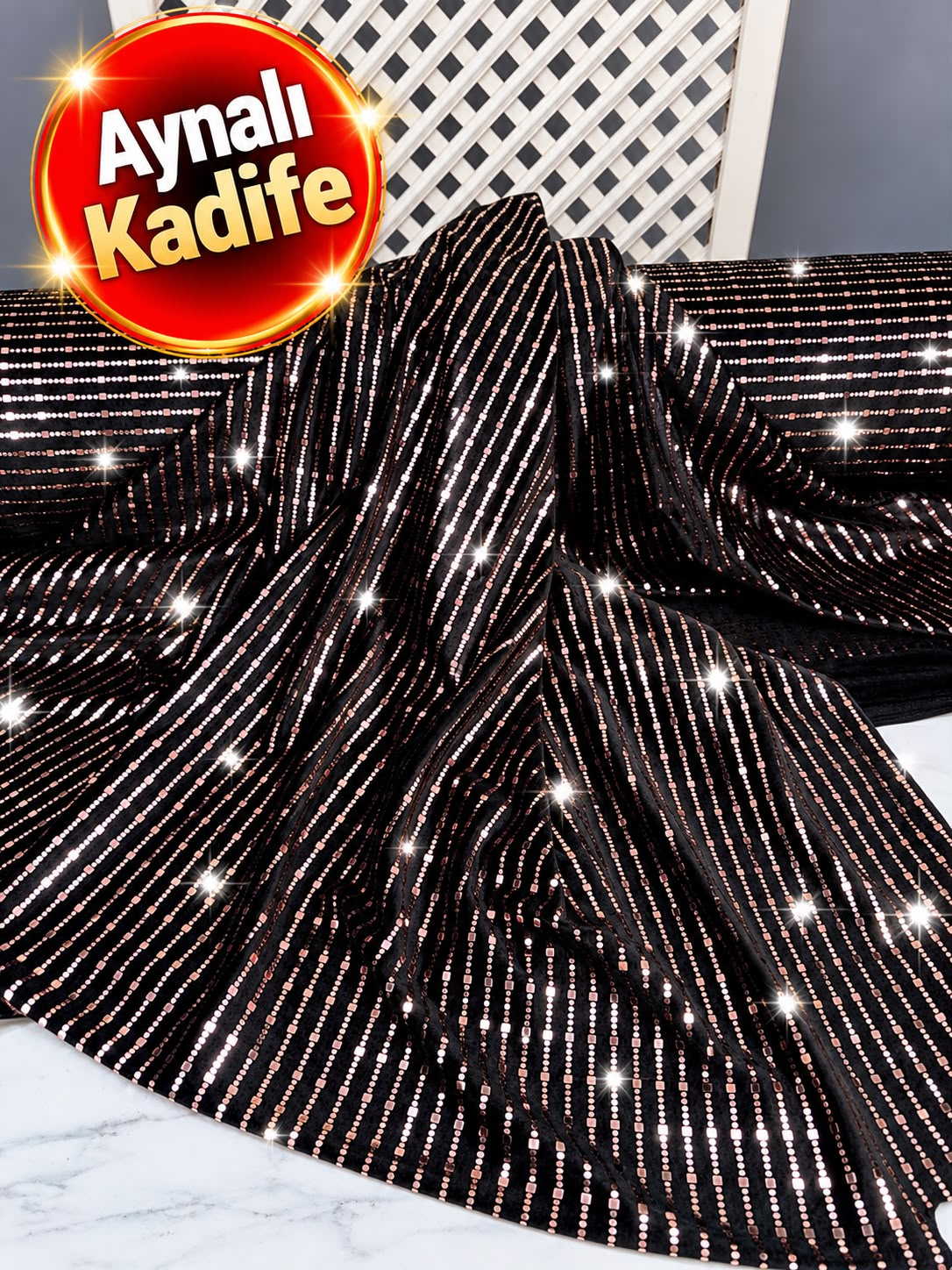 Aynalı İthal Kadife