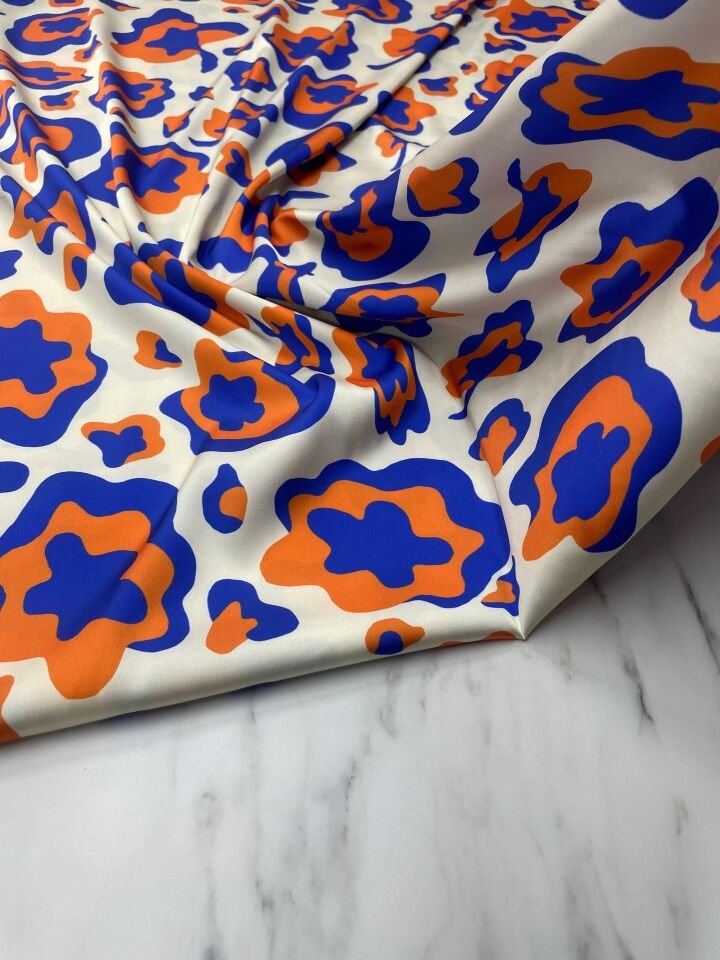 Leopar Desen Elbiselik Gömleklik Tivil Saten Kumaş