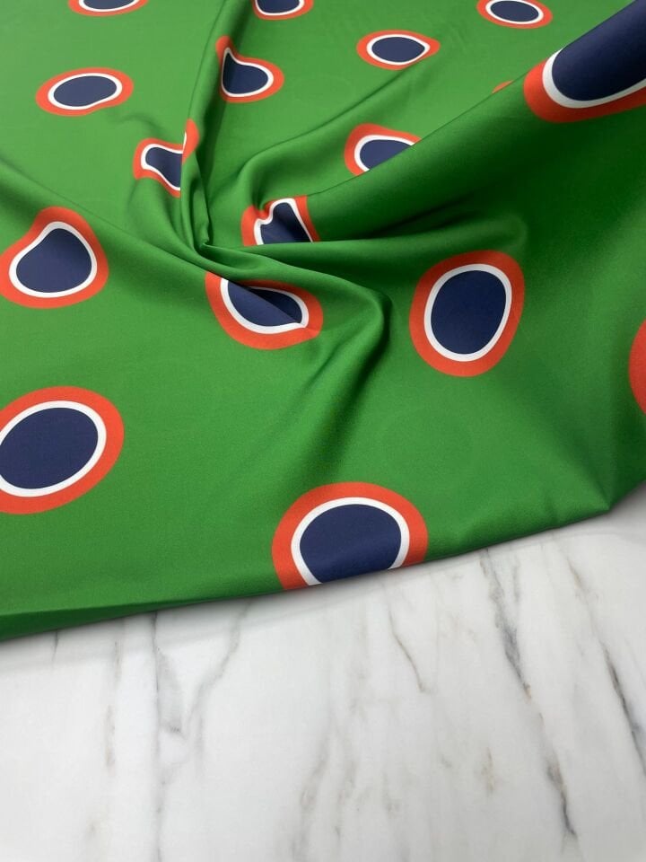 Dire Desen Elbiselik Gömleklik Tivil Saten Kumaş