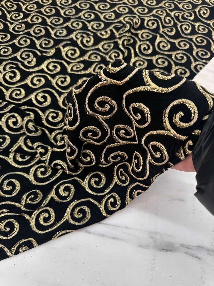 Fantazi Simli Likralı Örme Yumuşak Dökümlü