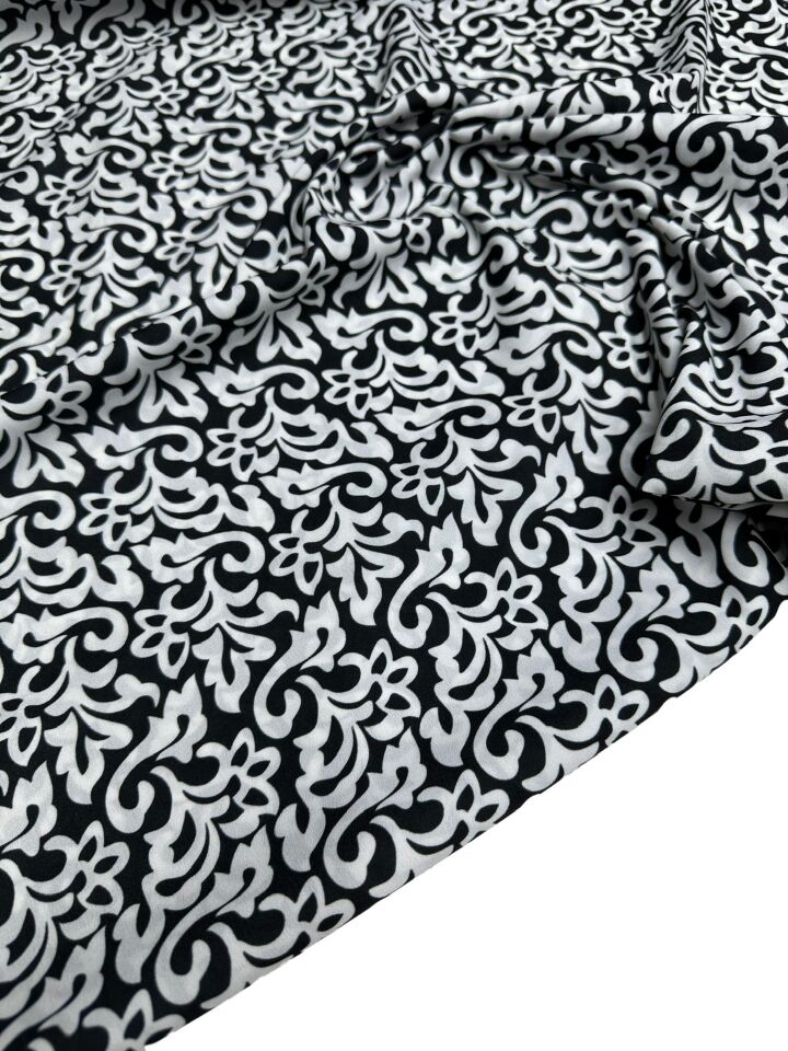 Nakış Desen Elbiselik Gömleklik Krep Kumaş