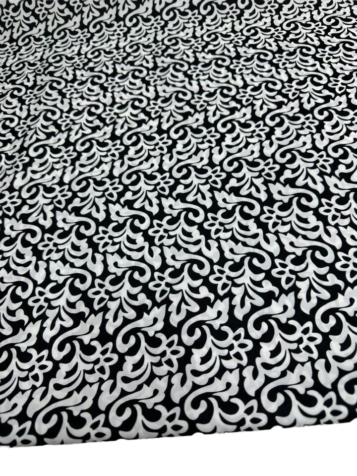 Nakış Desen Elbiselik Gömleklik Krep Kumaş