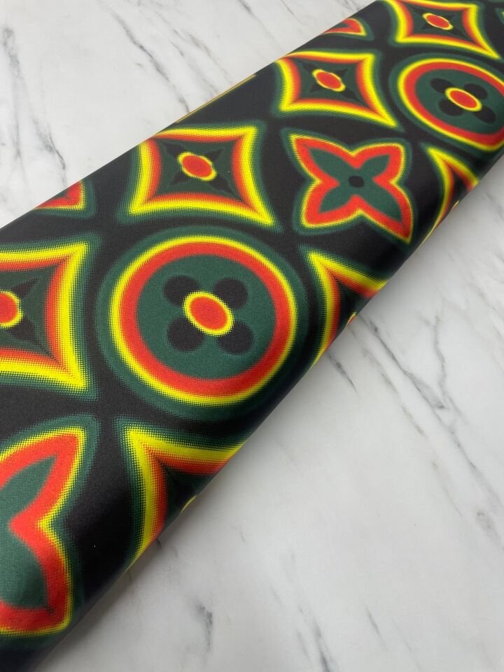 LV Desen Elbiselik Gömleklik Tivil Saten Kumaş