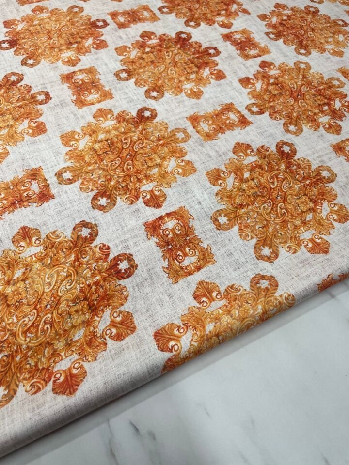 Nakış Desen Elbiselik Gömleklik Tivil Saten Kumaş