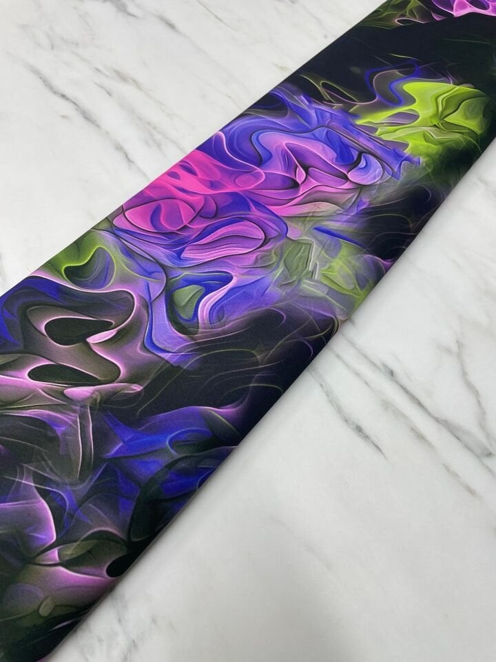 Hipnoz Desen Elbiselik Gömleklik Krep Kumaş