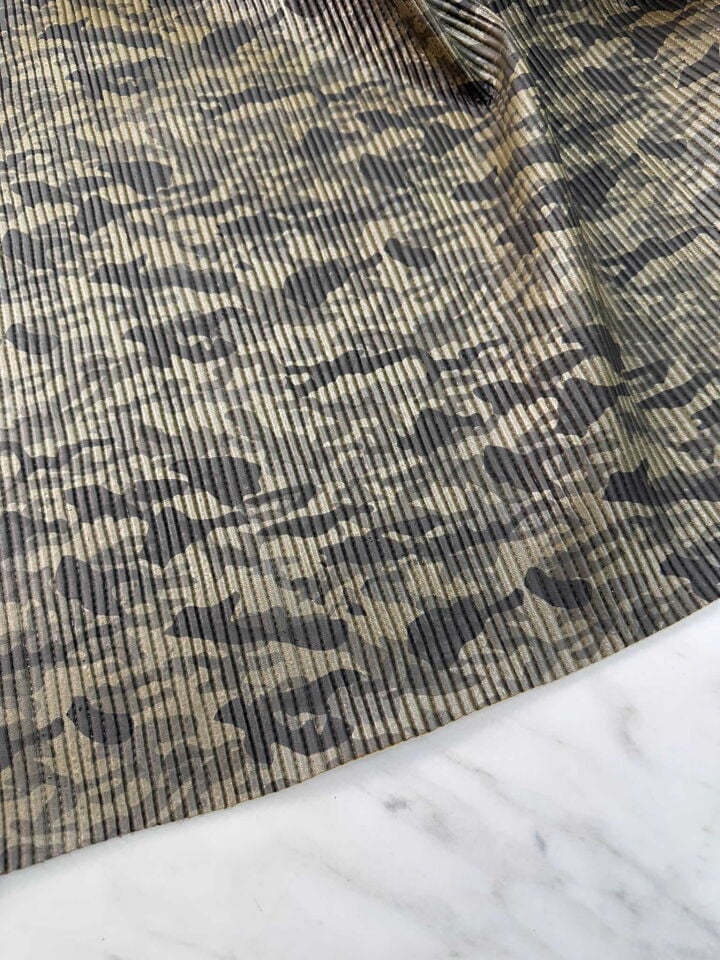 Kamuflaj Desen Su Geçirmez Astarlı Deri Kapitone