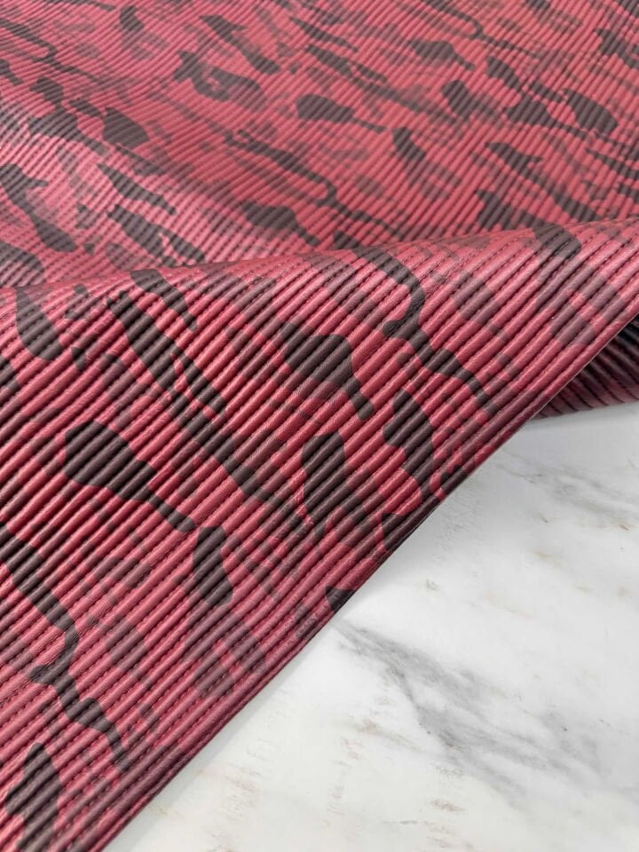 Kamuflaj Desen Su Geçirmez Astarlı Deri