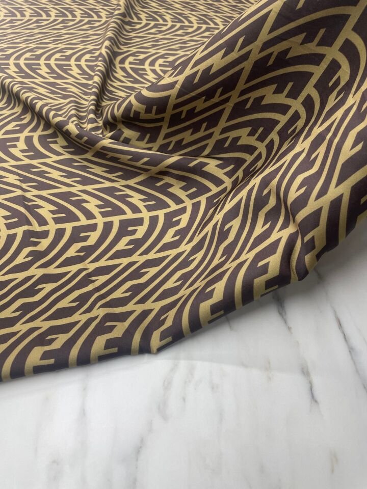 F Desen Elbiselik Gömleklik Tivil Saten Kumaş