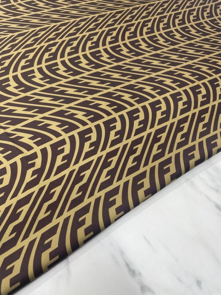 F Desen Elbiselik Gömleklik Tivil Saten Kumaş