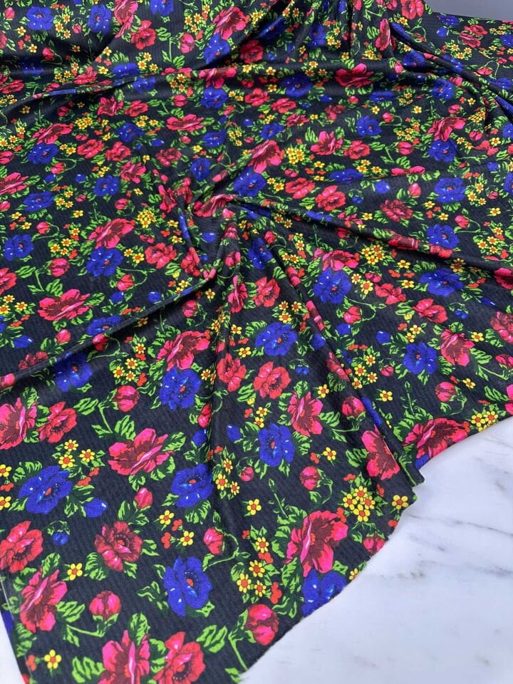 Türkmen Desen İnci Kadife Likralı Yumuşak