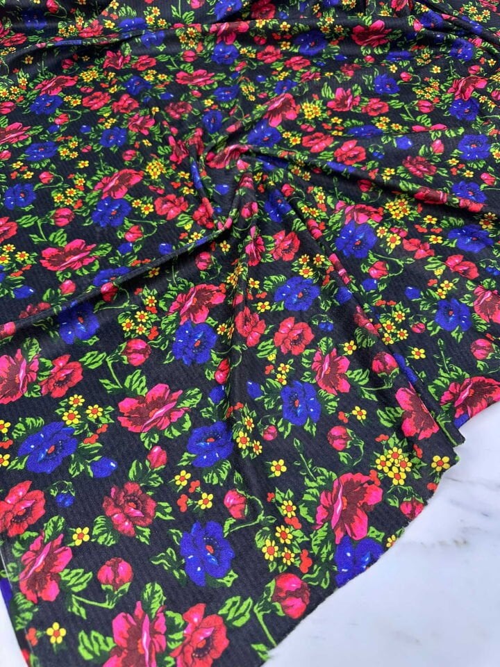 Türkmen Desen İnci Kadife Likralı Yumuşak