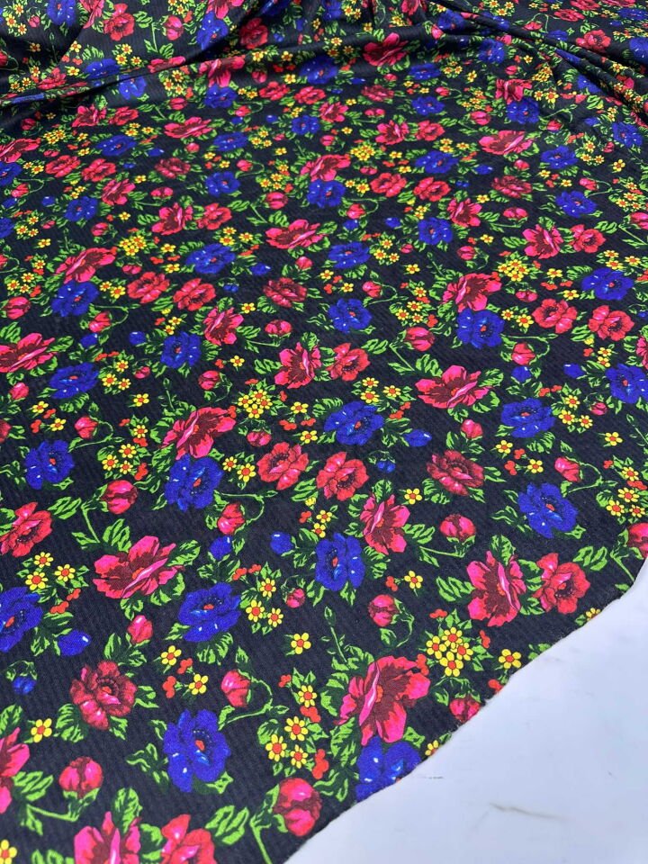 Türkmen Desen İnci Kadife Likralı Yumuşak