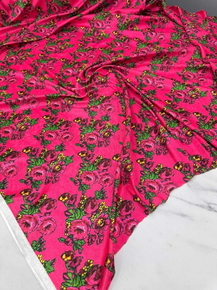 Türkmen Desen İnci Kadife Likralı Yumuşak Dökümlü