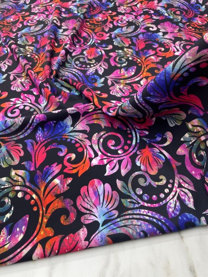 Nakış Desen Elbiselik Gömleklik Krep Kumaş