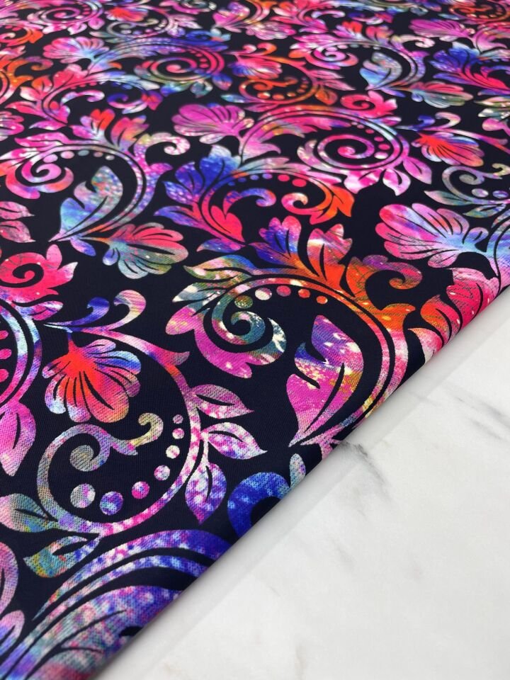 Nakış Desen Elbiselik Gömleklik Krep Kumaş