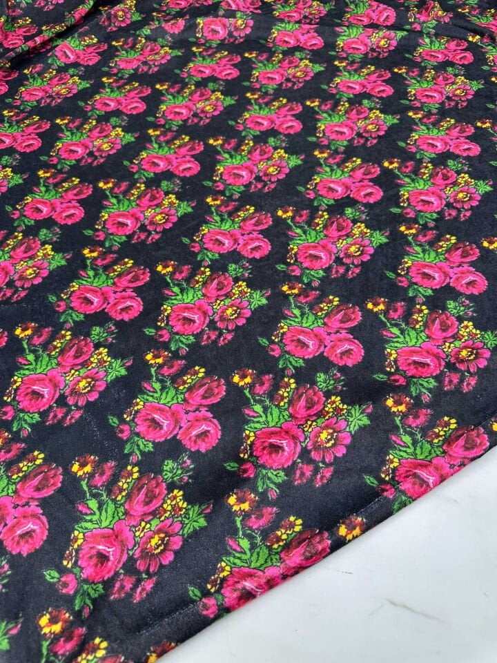 Desenli İnci İpek Kadife Likralı Yumuşak Dökümlü