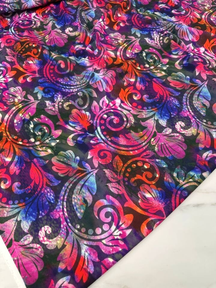 Nakış Desen Elbiselik Gömleklik Krep Kumaş