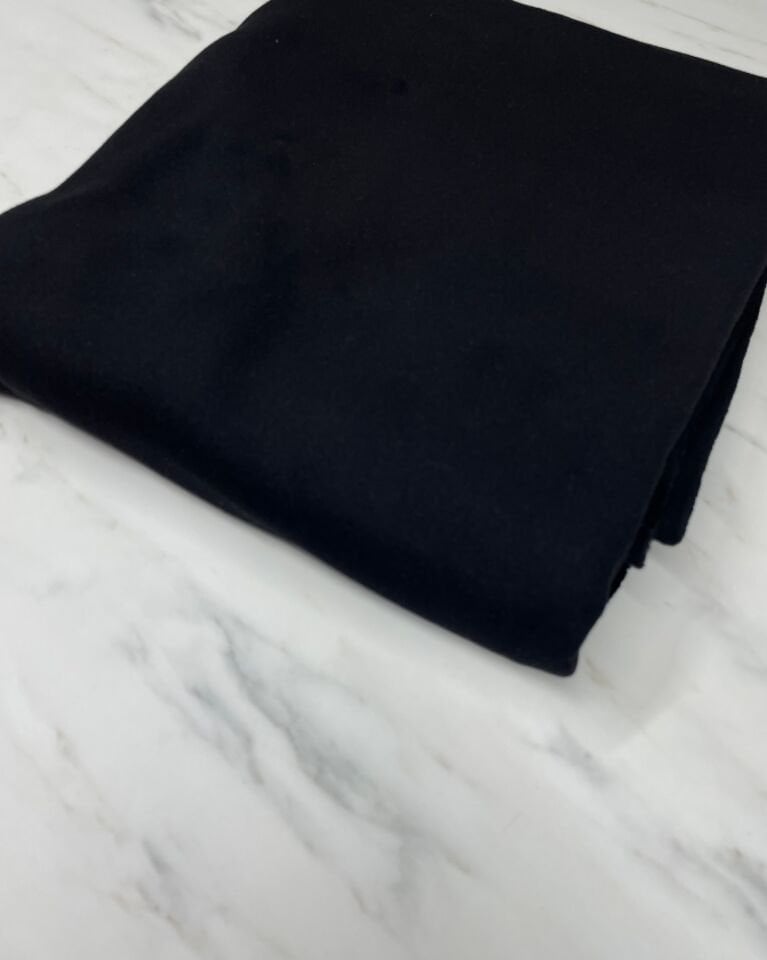 Siyah Kabanlık Kaşe Kumaş