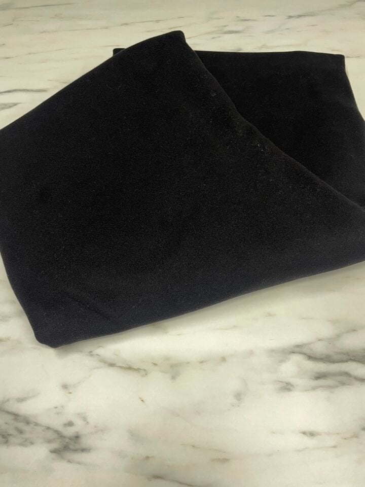 Siyah Kabanlık Kaşe Kumaş