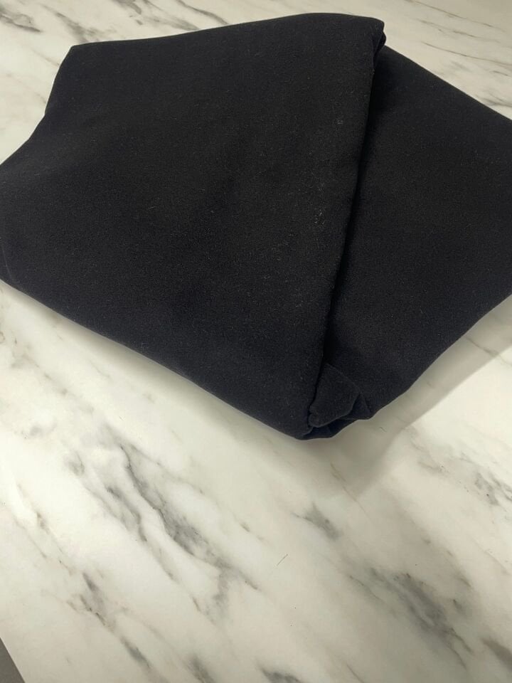 Siyah Kabanlık Kaşe Kumaş