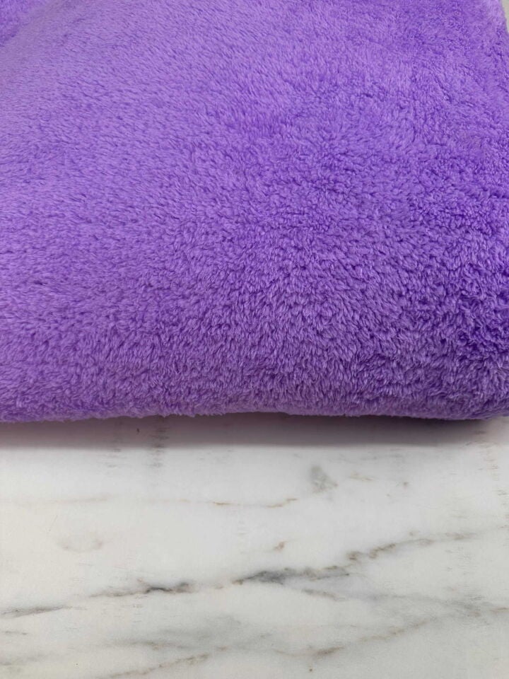 Lila Renk Çift Taraflı Welsoft Kumaş Yumuşak Dökümlü