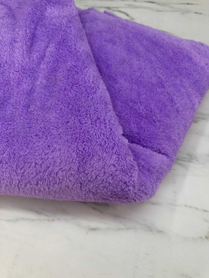 Lila Renk Çift Taraflı Welsoft Kumaş Yumuşak Dökümlü