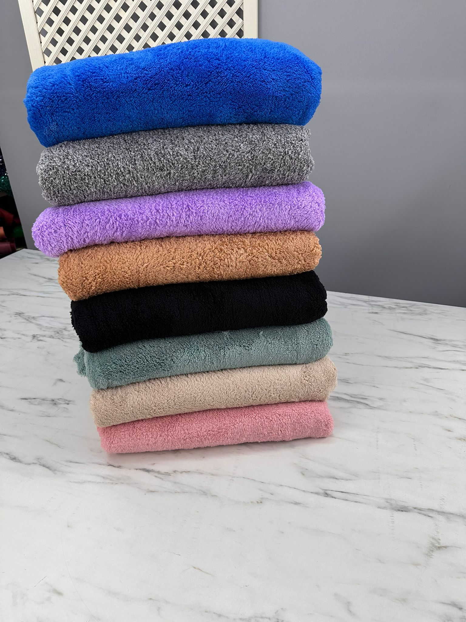 Lila Renk Çift Taraflı Welsoft Kumaş Yumuşak Dökümlü